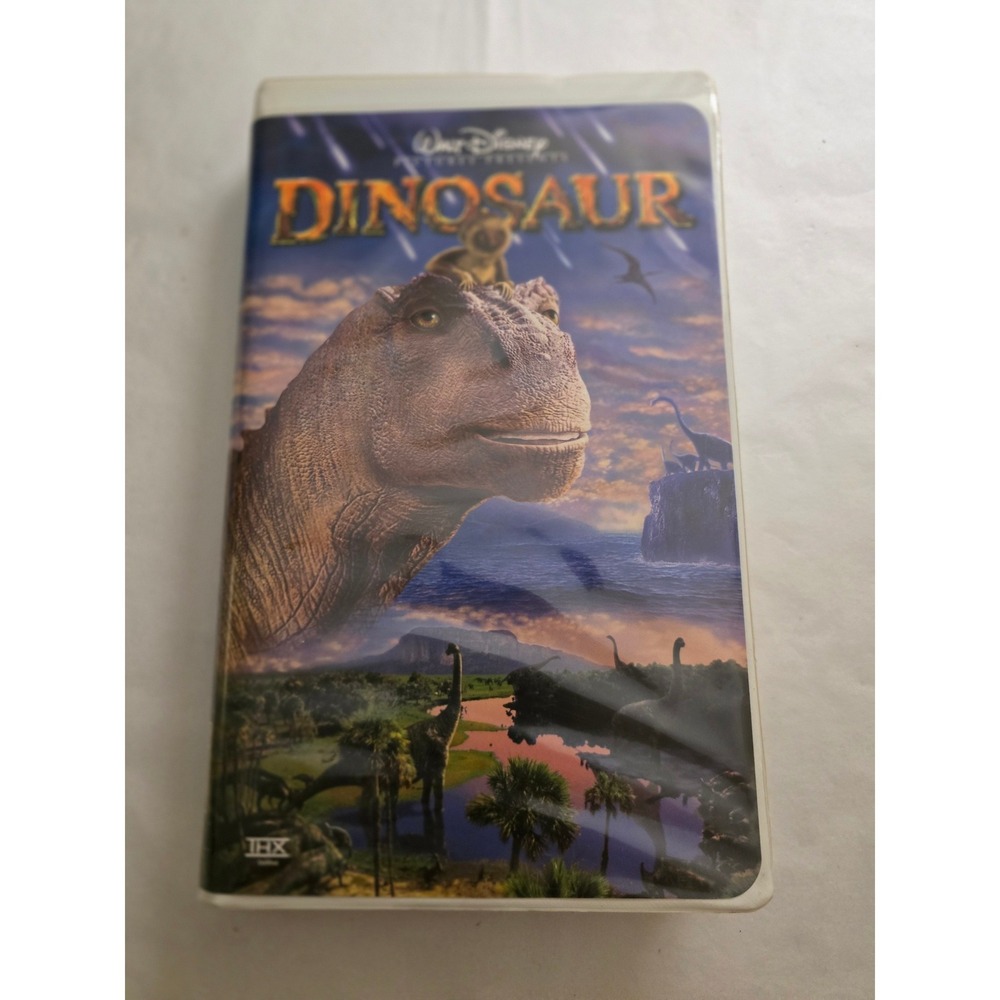 VTG 2001 Disney Dinosaur VHS Movie THX Certified Clamshell Case Walt Disney